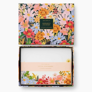 Boxed floral Stationary Set