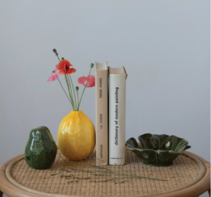Green Glazed Monstera Leaf Bowl