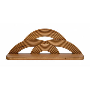 Arches Natural Wood Wall Shelf