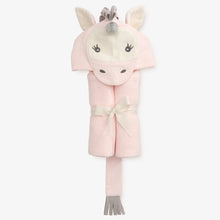 Load image into Gallery viewer, Elegant Baby Hooded Animal Bath Wrap
