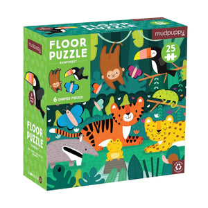 Rainforest Floor Puzzle with Shaped Pieces