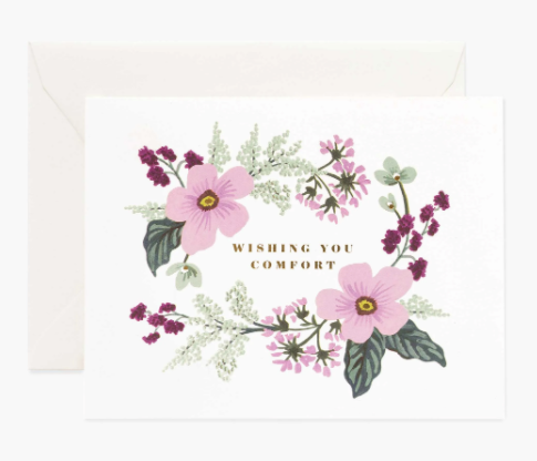 Wishing You Comfort Bouquet Card