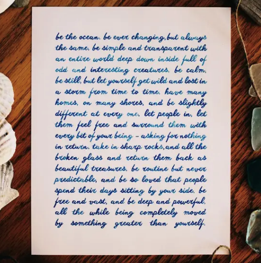 Be The Ocean - Sunny Print