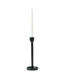 Black Taper Candle Holder with White taper
