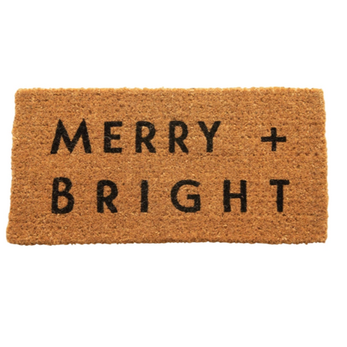 Merry and Bright Door Mat