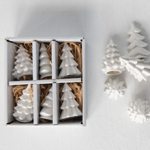 Load image into Gallery viewer, Boxed Set of Stoneware White Trees
