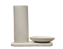 Load image into Gallery viewer, Cream Incense Dish &amp; Holder
