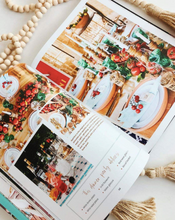 Load image into Gallery viewer, Modern Bohemian Table Book Holiday table scape ideas
