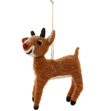 Load image into Gallery viewer, Felt Rudolph Collection Ornaments
