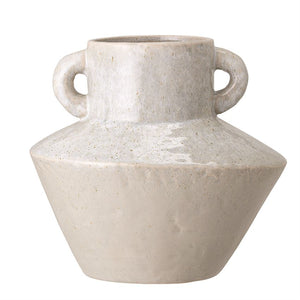 Eve White Reactive Glaze Vase