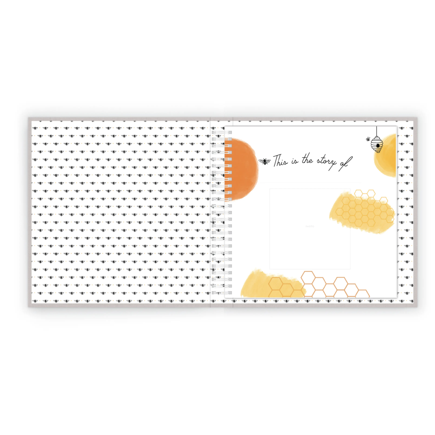 Honey Bee Luxury Memory Book Interior Page