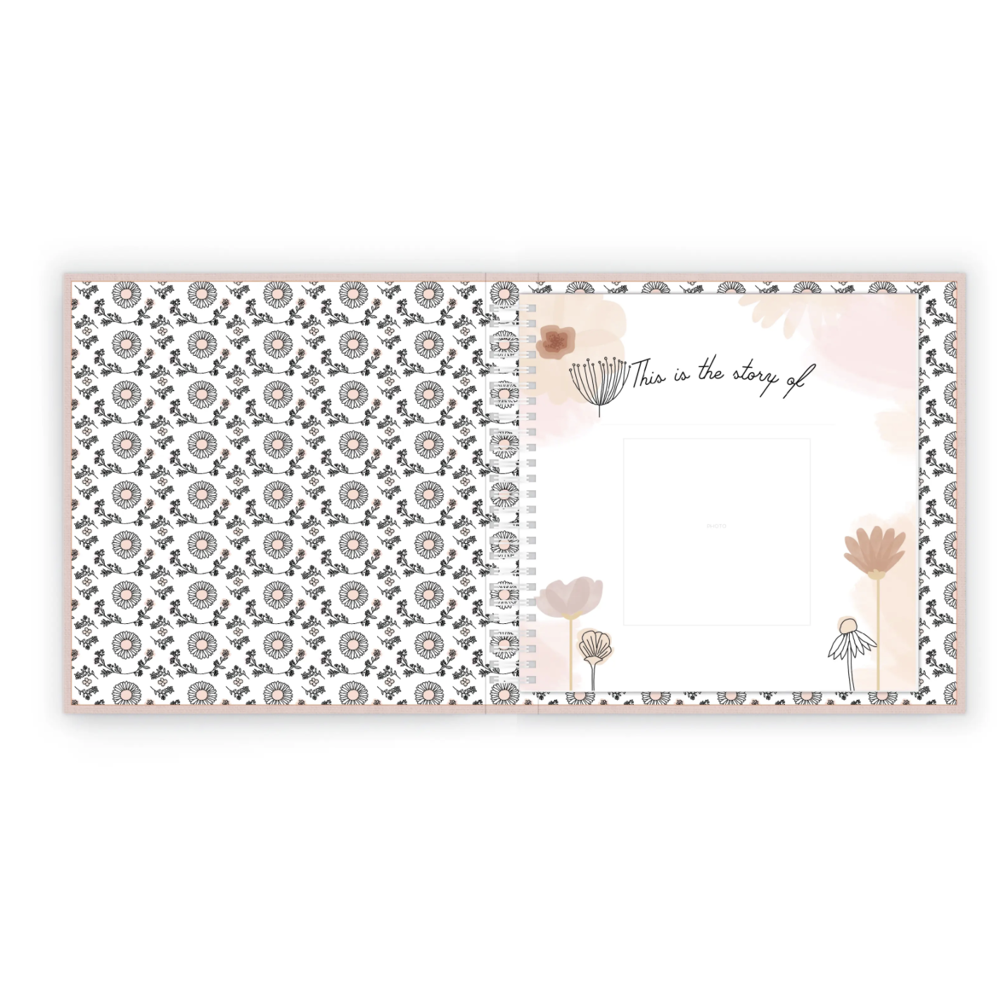 Wildflower Luxury Memory Book Interior Page
