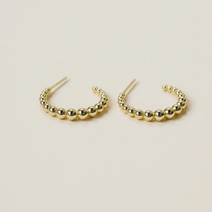 Gold Ball Hoops Large