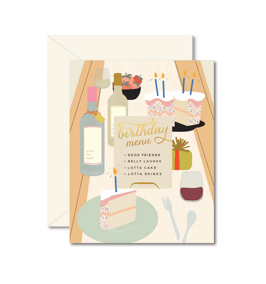 Birthday Tablescape Card