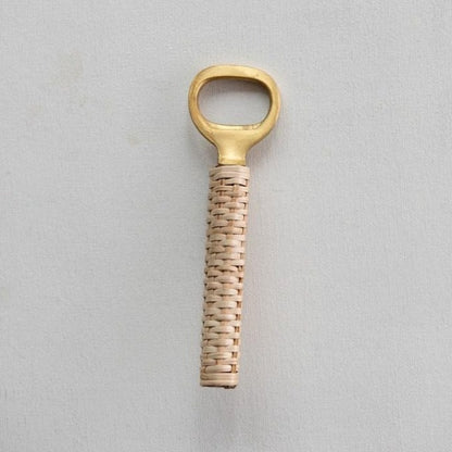 Brass and Bamboo Bottle Opener