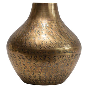 Hammered Brass Vases