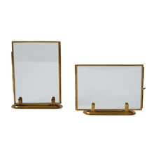 Load image into Gallery viewer, 5x7 Brass Standing Photo Frames
