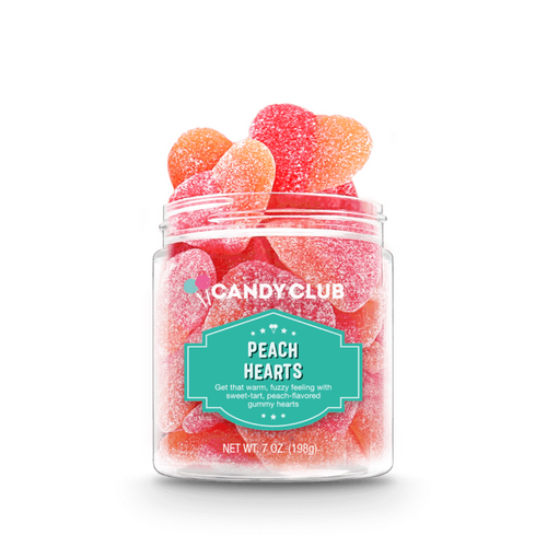 Candy Club Sour Peach Hearts