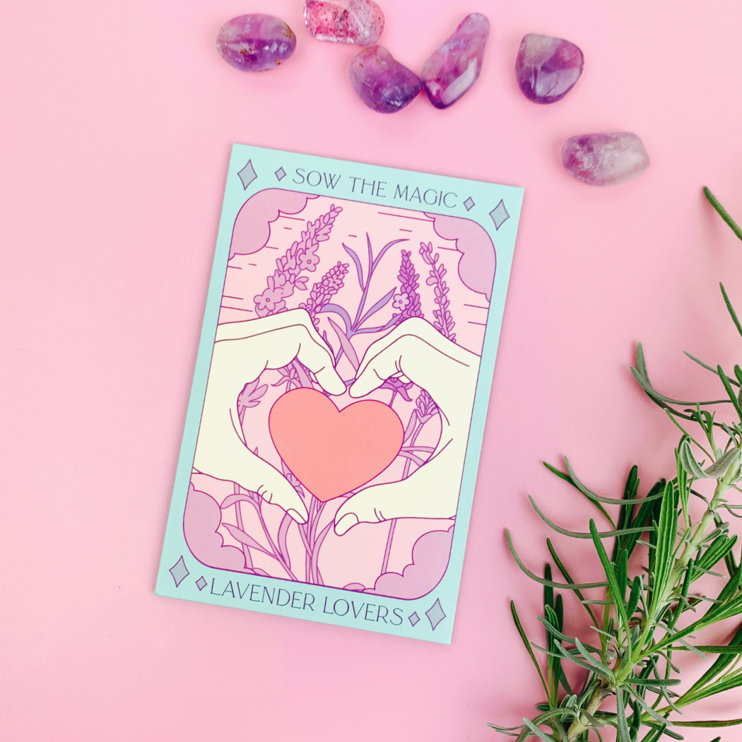 Tarot Garden + Seed Packet - Lavender Lovers