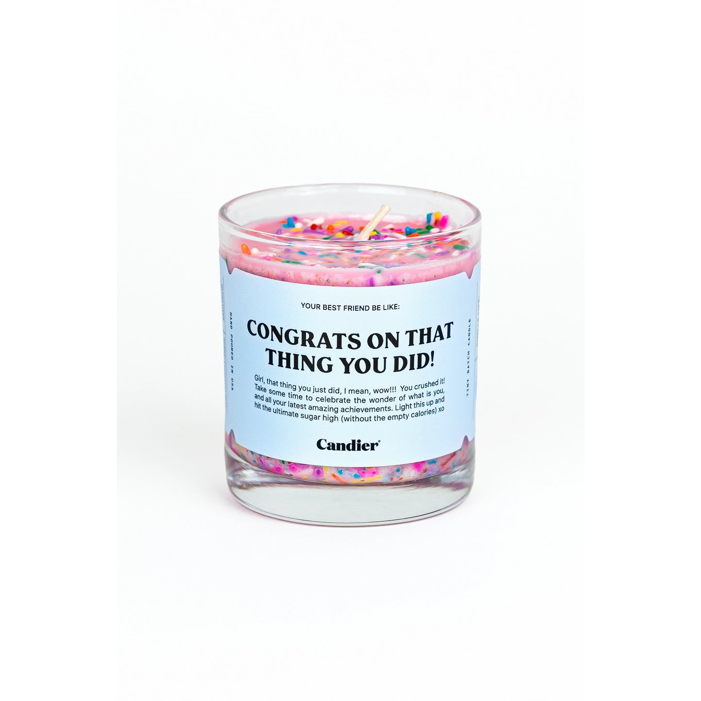 "Congrats On the Thing you Did!" Candle
