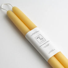 Load image into Gallery viewer, 10&quot; Beeswax Dipped Tapered Candles
