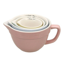 Load image into Gallery viewer, Stoneware Measuring Cups, Set of 4 in Multicolor
