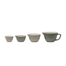 Load image into Gallery viewer, Grey Stoneware Measuring Cups, Set of 4 
