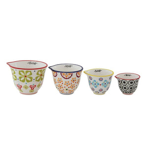 Flora Hand-Painted Measuring Cups