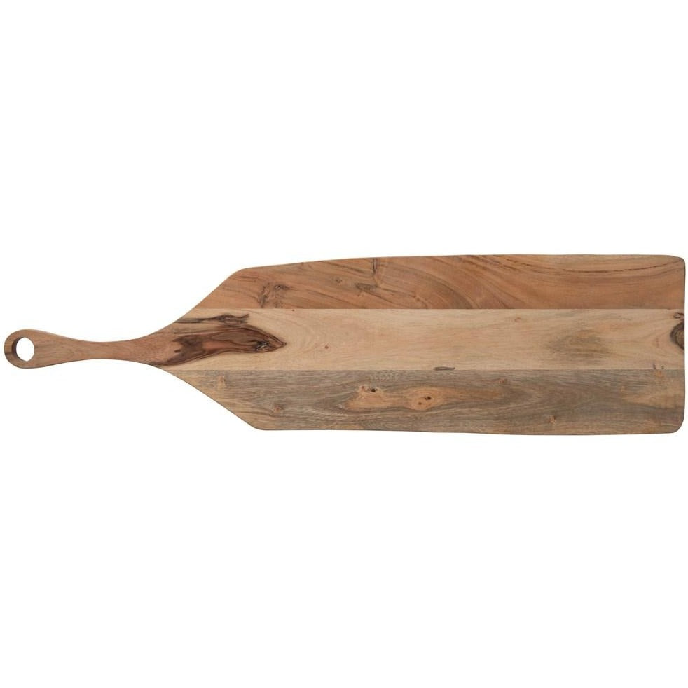 Acacia Wood Cheese/Cutting Board Paddle with handle