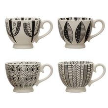 Load image into Gallery viewer, Black &amp; White Patterned Mugs
