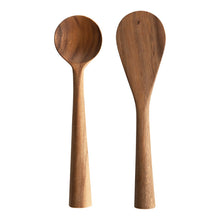 Load image into Gallery viewer, Standing Wood Spoon and Spatula Set
