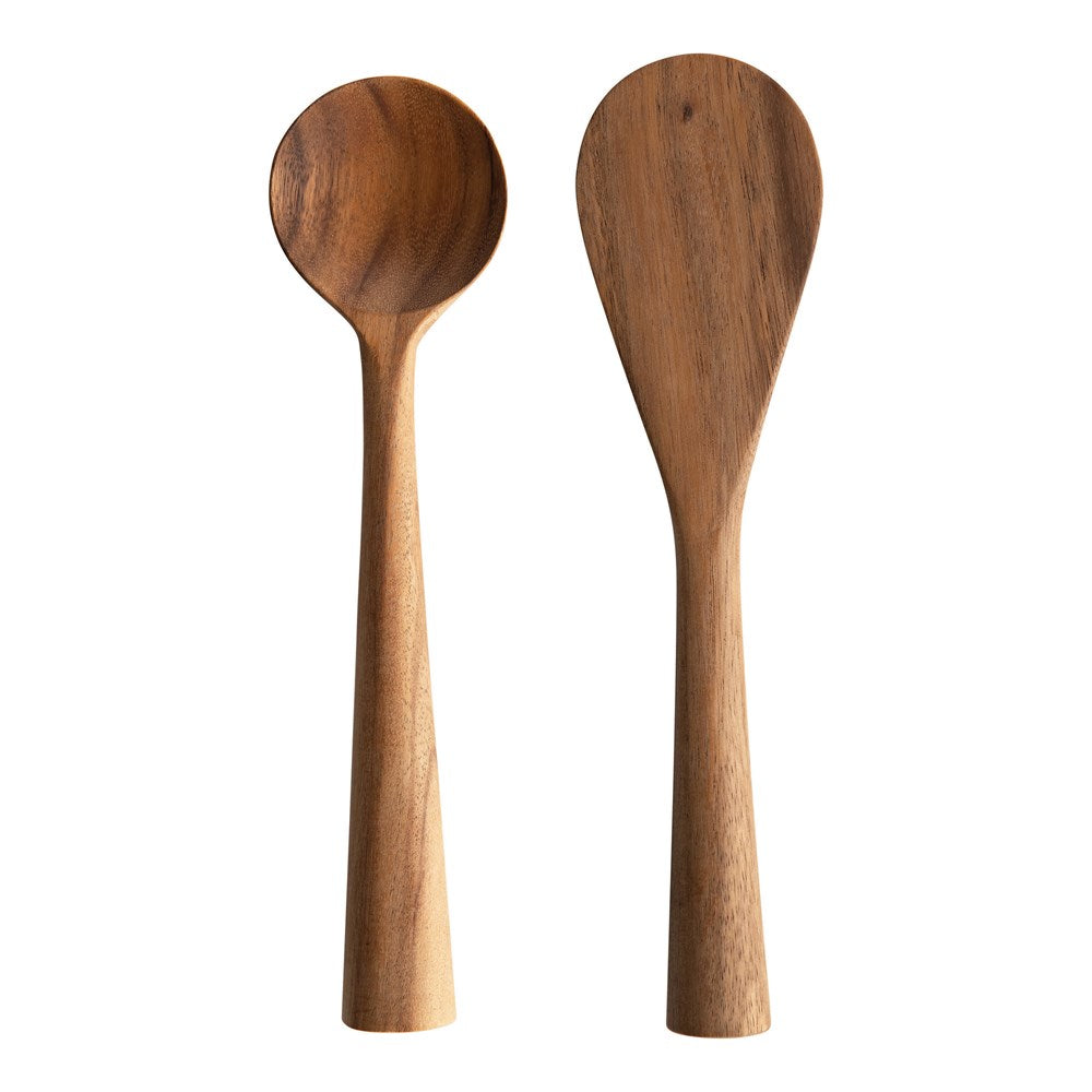 Standing Wood Spoon and Spatula Set