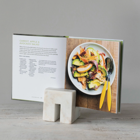 Square Marble Cookbook Stand