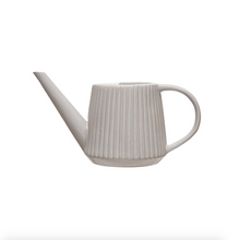 Load image into Gallery viewer, Cottage Fluted Stoneware Watering Can
