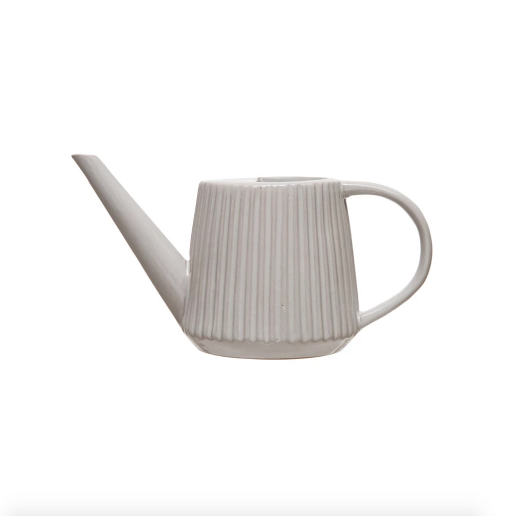 Cottage Fluted Stoneware Watering Can