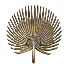 Load image into Gallery viewer, Brass Palm Frond Tray

