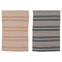 Load image into Gallery viewer, Striped Cotton Tea Towel Set
