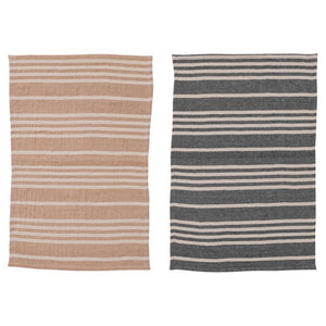 Striped Cotton Tea Towel Set