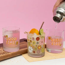Load image into Gallery viewer, Flower Power Individual Rocks Glasses
