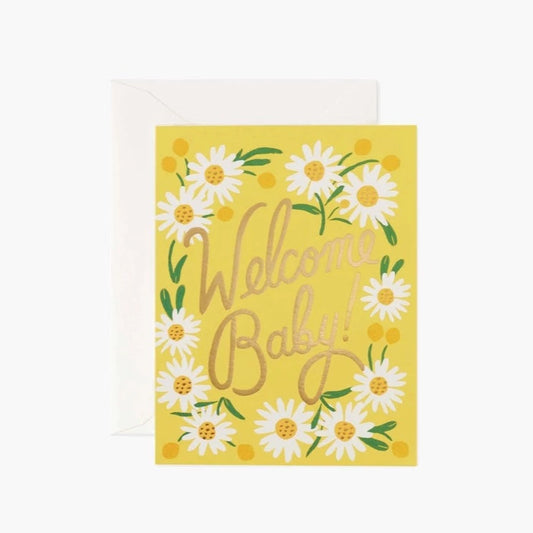 Welcome Baby Daisy Card by Rifle Paper Co