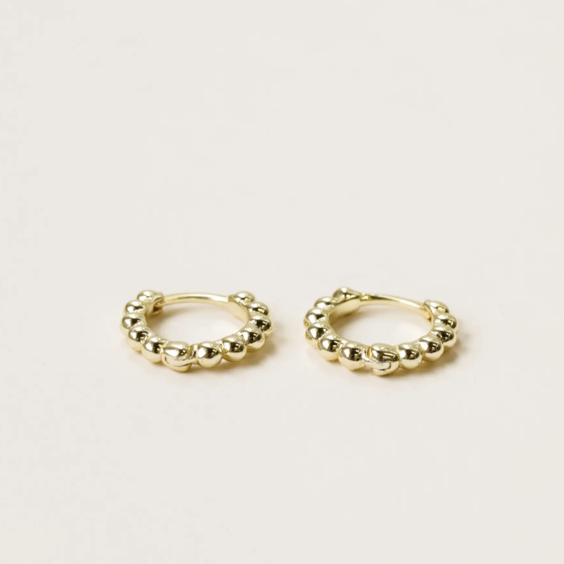 Gold Ball Hoops Small