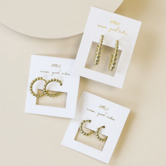 Gold Ball Hoops
