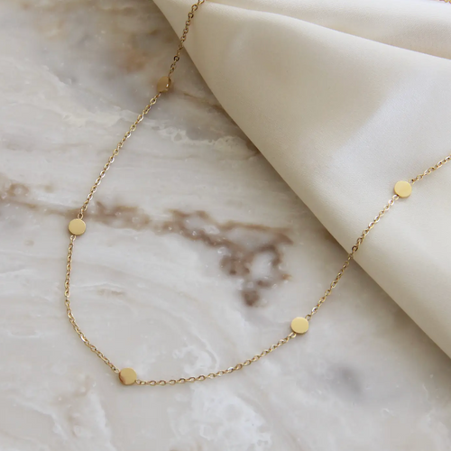 Five Dot Choker Gold