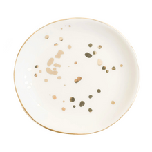 Load image into Gallery viewer, White Gold Speckled Jewelry Dish
