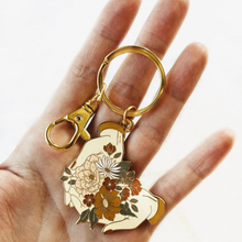 Load image into Gallery viewer, Minimalist Floral Keychains - Hands and Florals
