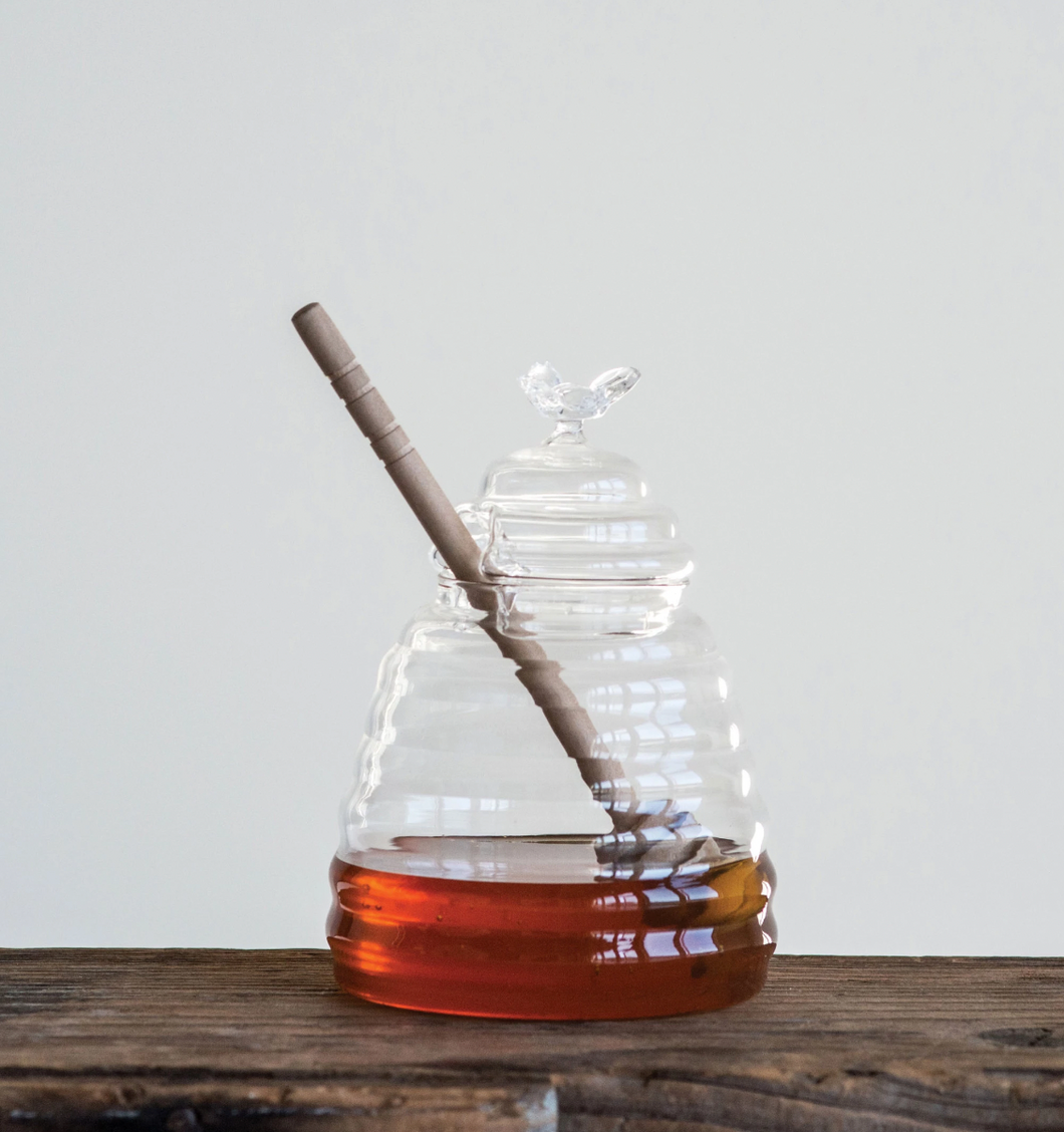 Honey Jar with Dipper
