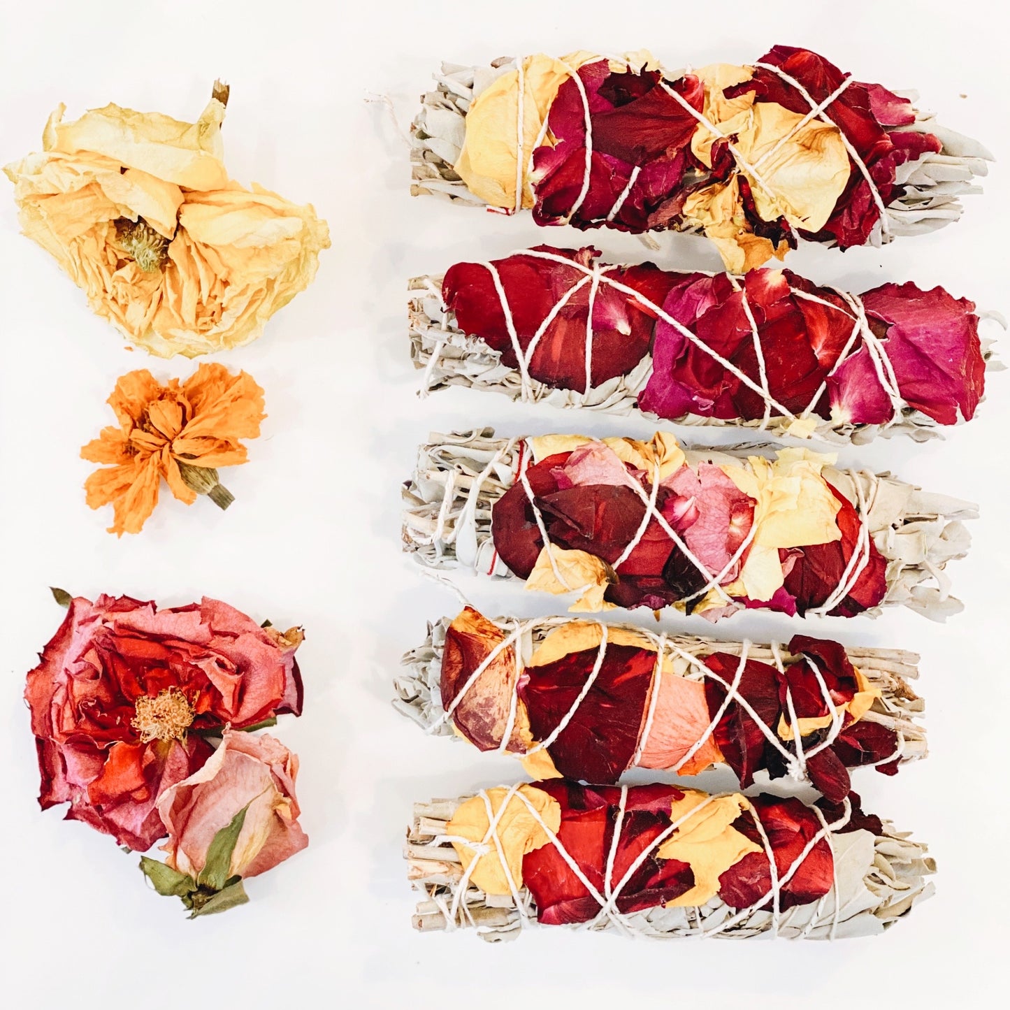 Fiori + Fern Handmade Floral Sage Stick