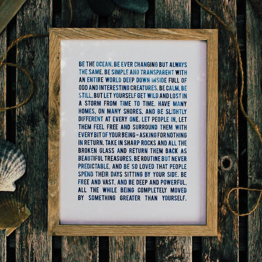 Be The Ocean - Storm Print