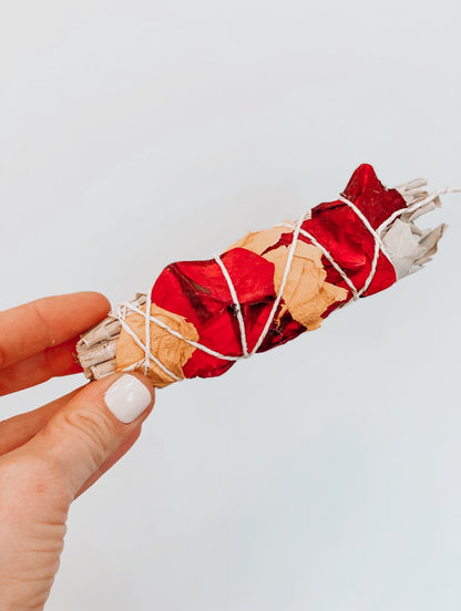 Fiori + Fern Handmade Floral Sage Stick