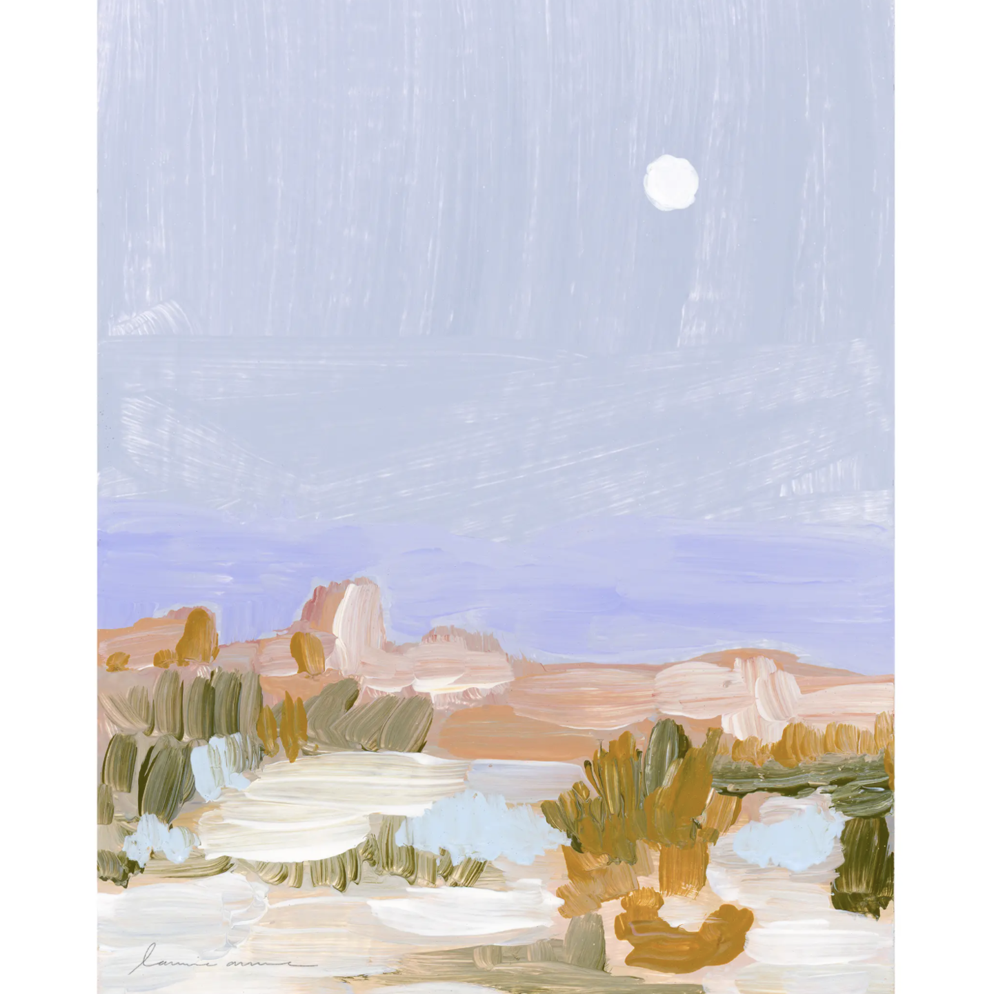 JT Moon Canvas Print by Laurie Anne